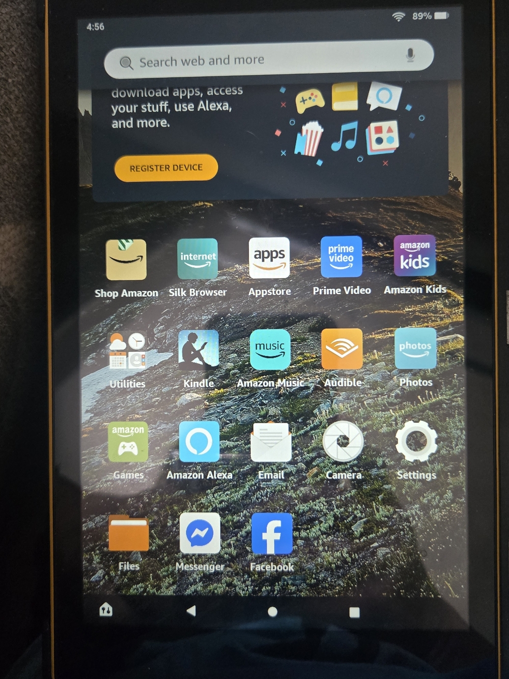 Amazon Fire Tablet - Black with Yellow Trim